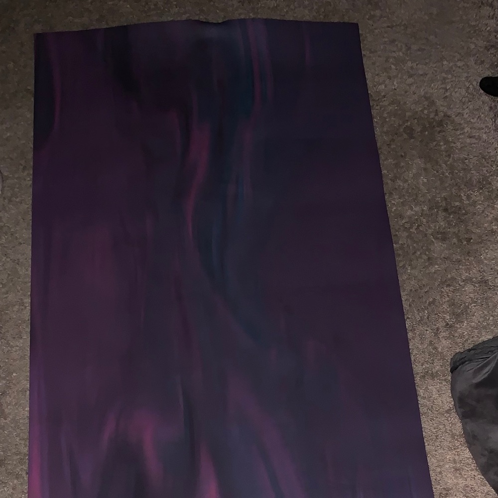 Lululemon yoga mat purple tie dye